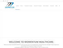 Tablet Screenshot of momentumhcboston.com